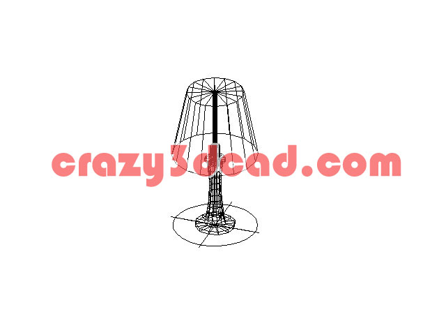 Ordinary desk lamp Cad 3D model
